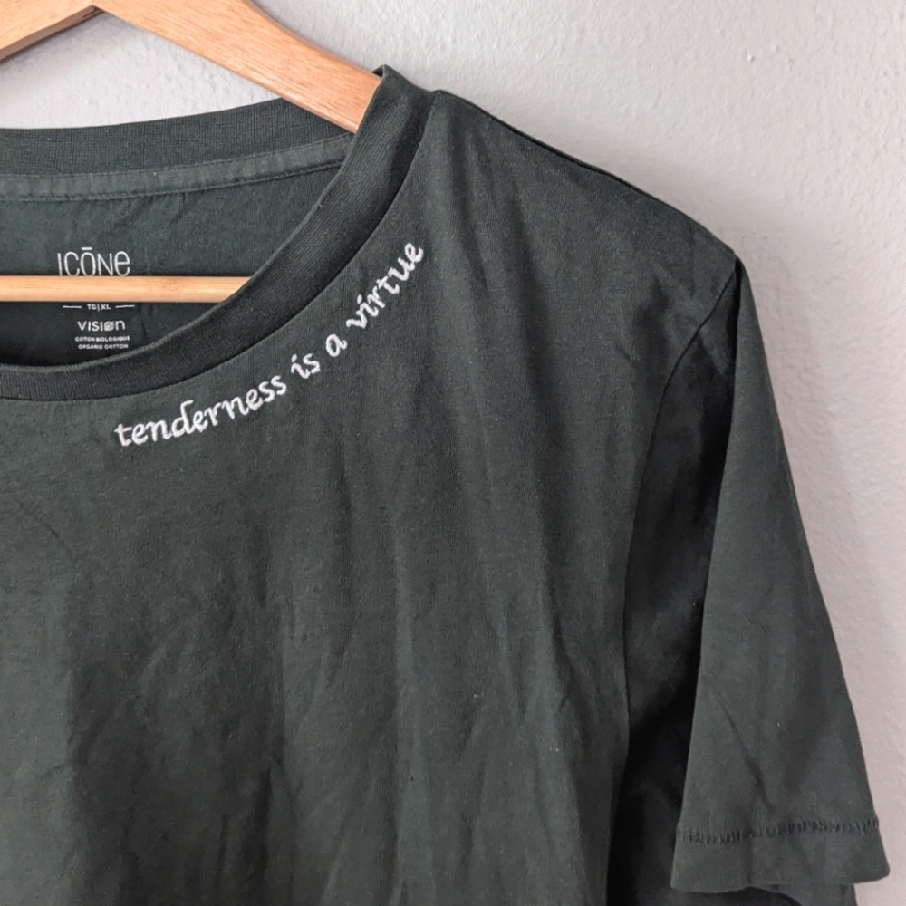 Icone Green Embroidered T-shirt